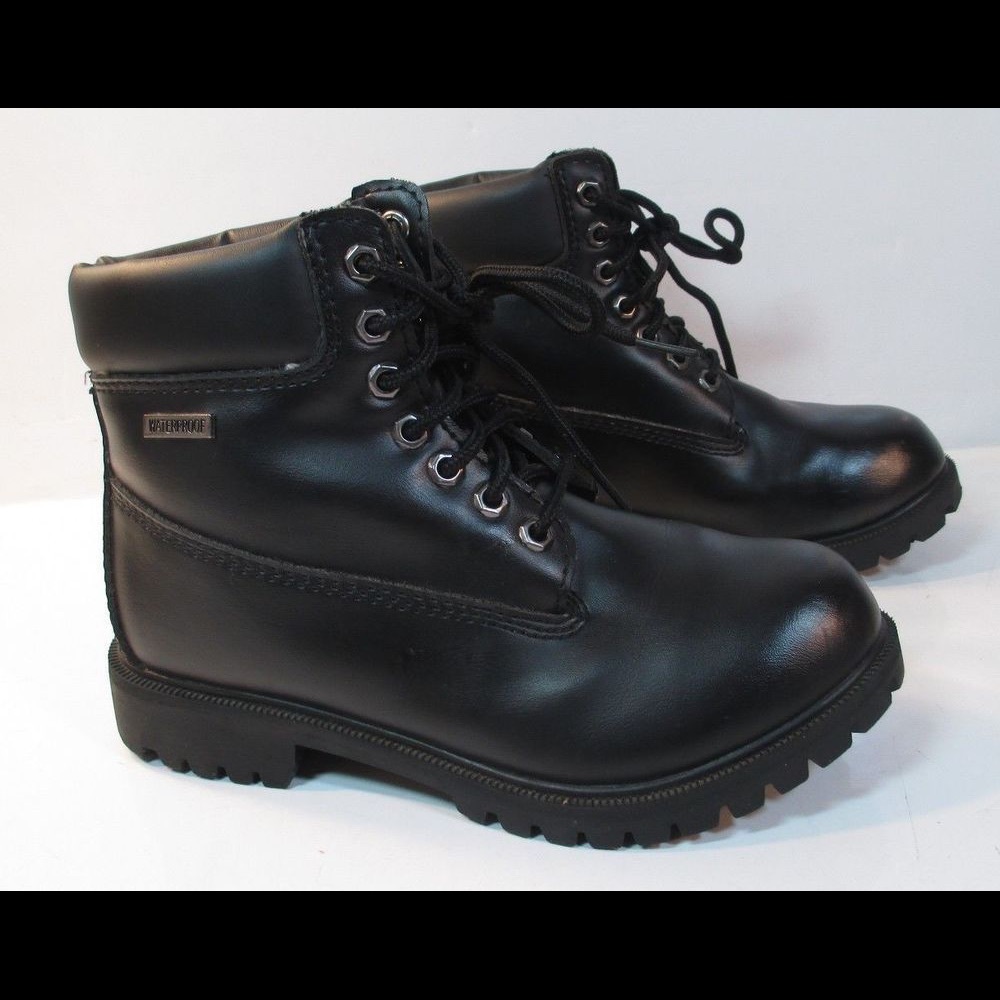 DEXTER water proof skid resistant combat black leather boots 6.5